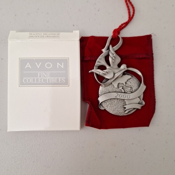 Vintage Avon‎ 2000 Pewter Dove Christmas Ornament NEW IN BOX - Picture 4 of 6